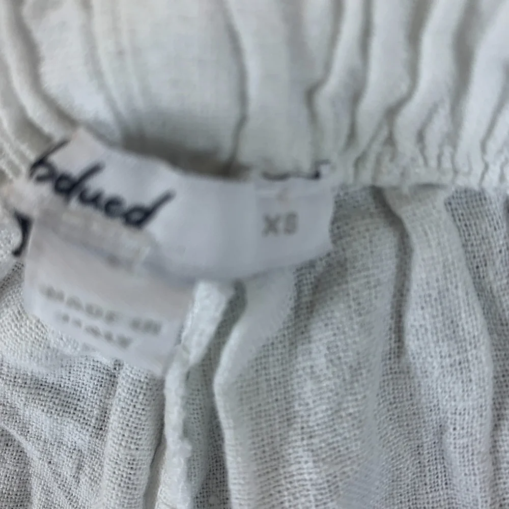 Subdued Pants Womens 22x27.5 White High Rise Drawstring Wide Leg Everyday Wear